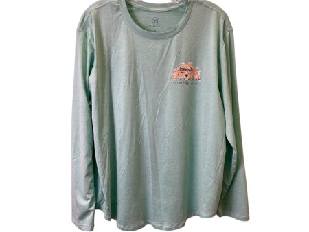 Top Ls Basic By Lauren James In Aqua, Size:L Supply