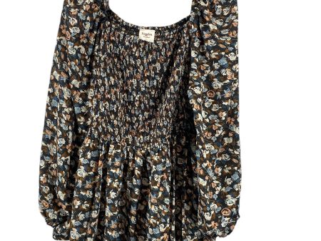 Top 3 4 Sleeve By Hayden La In Floral Print, Size: 2x Sale