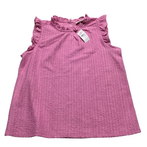 Top Sleeveless By Loft In Pink, Size: S Sale