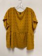 Top Short Sleeve By Clothes Mentor In Yellow, Size: 3x on Sale