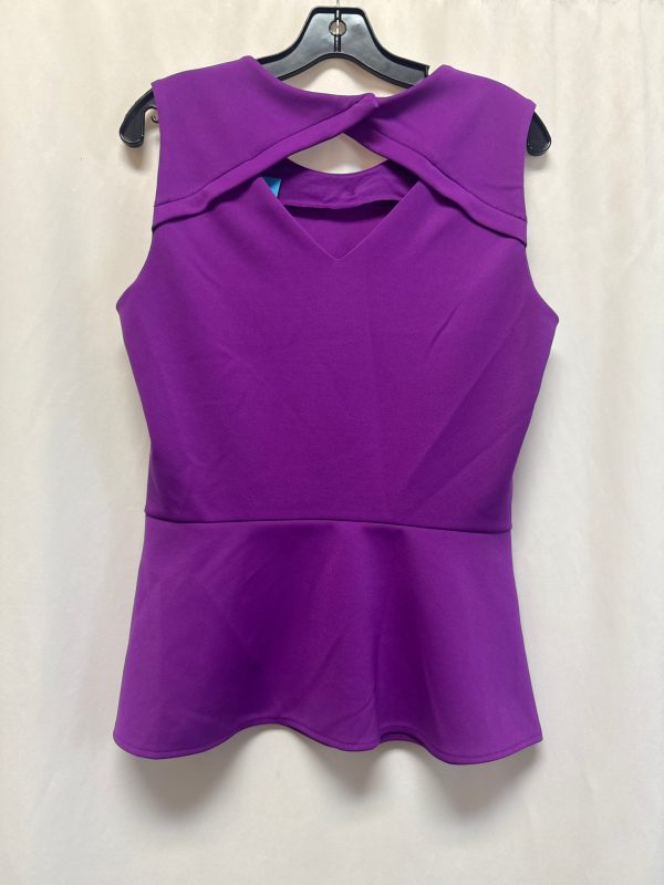 Top Sleeveless By Worthington In Purple, Size: L For Sale