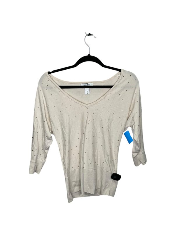 Top Long Sleeve By White House Black Market In Tan, Size: S on Sale