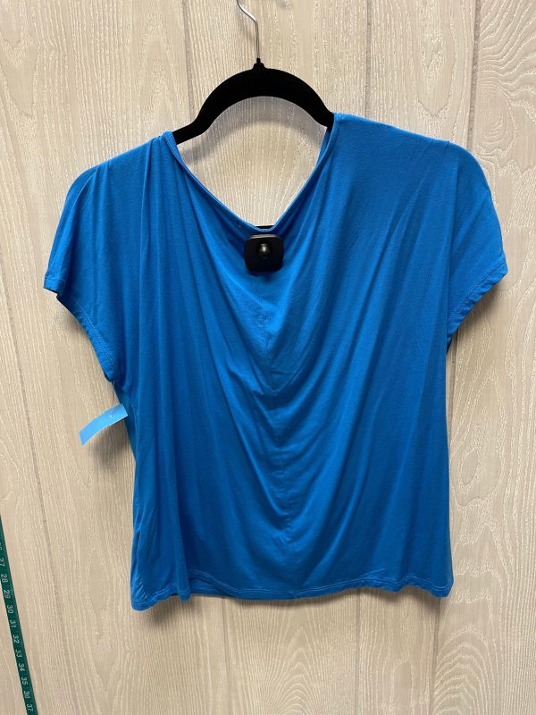 Top Short Sleeve By Express In Blue, Size: S Hot on Sale