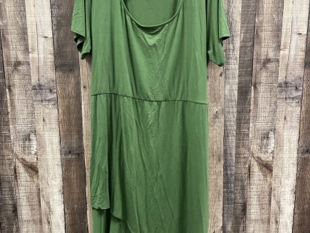 Dress Casual Midi By Ava & Viv In Green, Size: 2x Online Sale