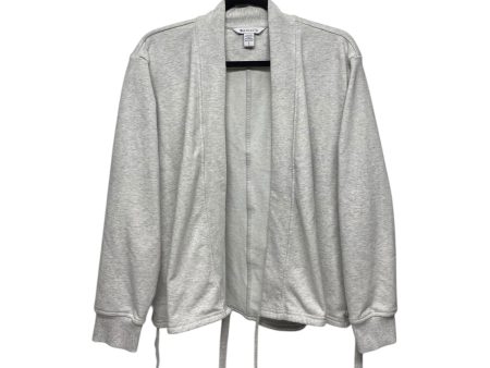 Athletic Jacket By Athleta In Grey, Size: L Online now