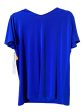 Top Short Sleeve By Liz Claiborne In Blue, Size: L For Discount