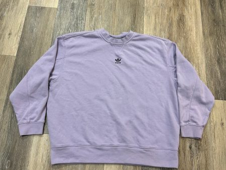 Athletic Sweatshirt Crewneck By Adidas In Purple, Size: S For Sale