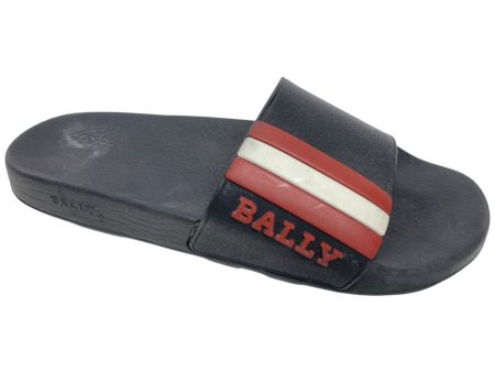 Sandals Flats By Bally In Black & Red, Size: 8.5 For Cheap