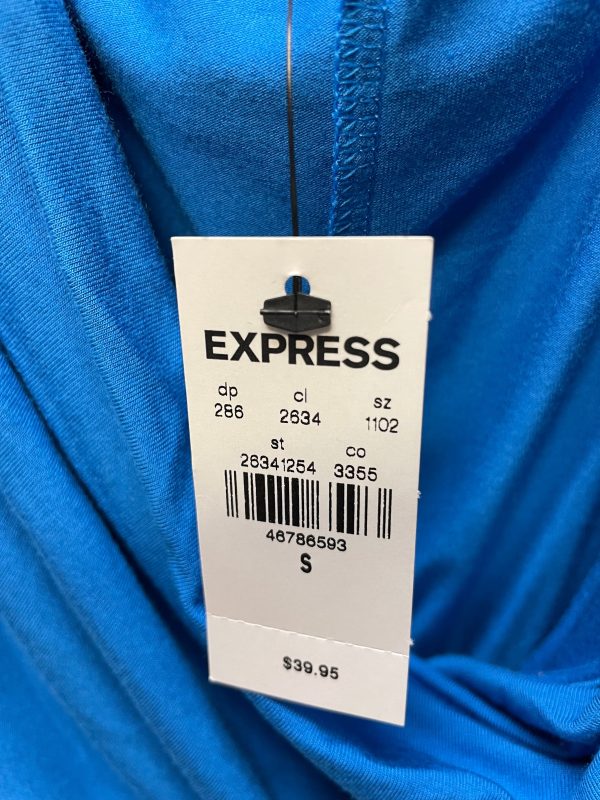 Top Short Sleeve By Express In Blue, Size: S Hot on Sale