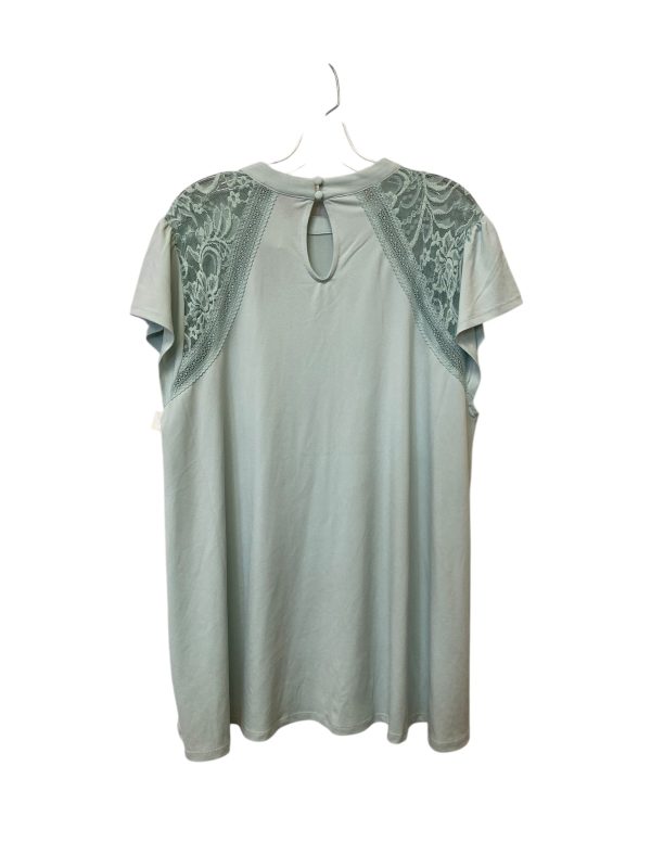 Top Short Sleeve By Torrid In Aqua, Size: 3x Cheap