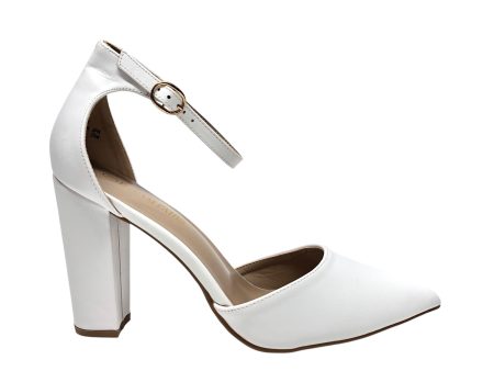 Shoes Heels Block By Clothes Mentor In White, Size: 10 Online Sale