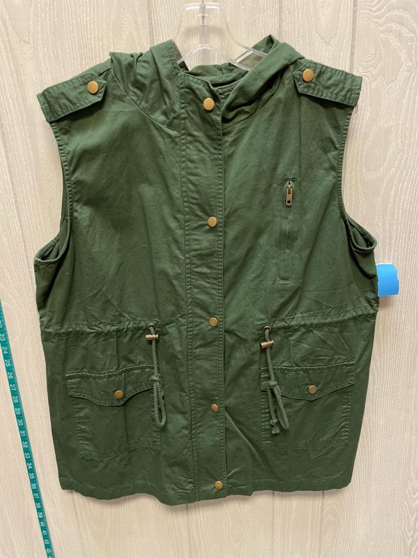 Vest Other By Zenana Outfitters In Green, Size: 1x on Sale