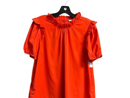 Top Short Sleeve By Jodifl In Orange, Size: M Cheap