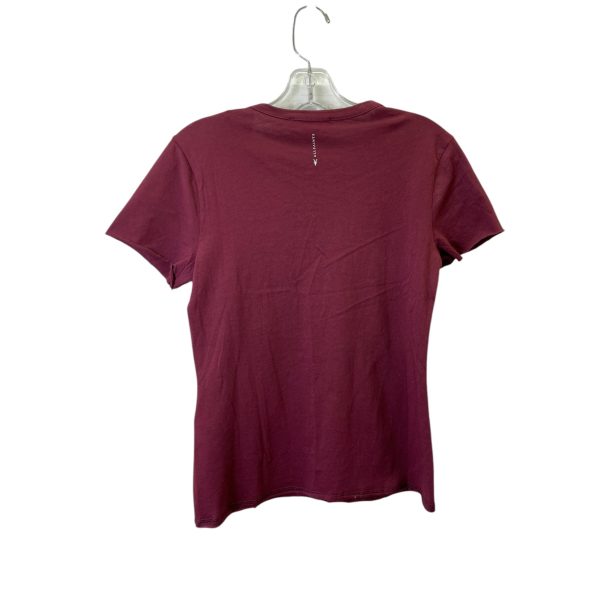 Top Ss Designer By All Saints In Maroon, Size:S Cheap