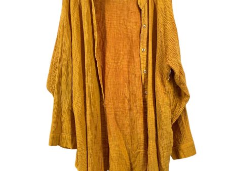 Top Long Sleeve By White Birch In Orange, Size: 1x Online Sale