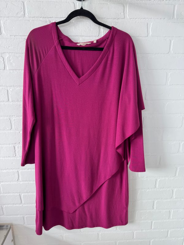 Tunic Long Sleeve By Soft Surroundings In Pink, Size: M For Cheap