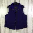 Vest Puffer & Quilted By Talbots In Blue, Size: L Cheap