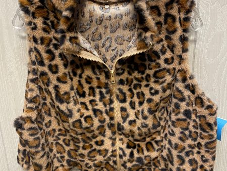 Vest Faux Fur & Sherpa By Shein In Animal Print, Size: 1x Cheap