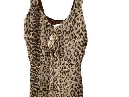 Top Sleeveless By Clothes Mentor In Animal Print, Size: 2 Online Sale