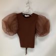 Top Short Sleeve By Cmc In Brown, Size: M Sale