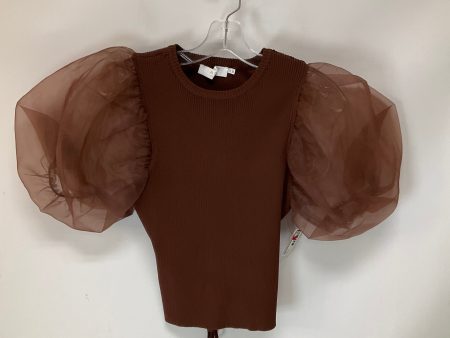 Top Short Sleeve By Cmc In Brown, Size: M Sale