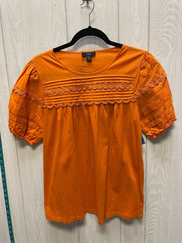 Top Short Sleeve By J. Crew In Orange, Size: S Online Sale