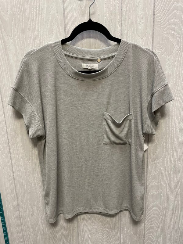 Top Short Sleeve By Madewell In Green, Size: S For Sale