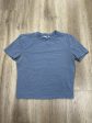 Top Short Sleeve By Zara In Blue, Size: L For Discount