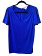 Top Short Sleeve By Liz Claiborne In Blue, Size: L For Discount