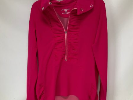 Athletic Top Long Sleeve Collar By Brooks In Pink, Size: L Fashion