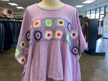 Top Short Sleeve By Savanna Jane In Purple, Size: M Cheap