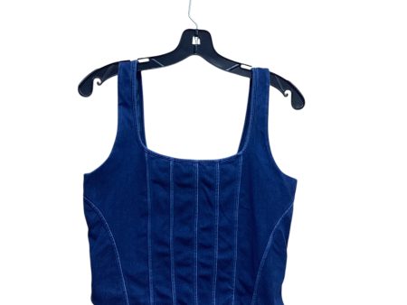 Top Sleeveless By Express In Blue Denim, Size: L Discount