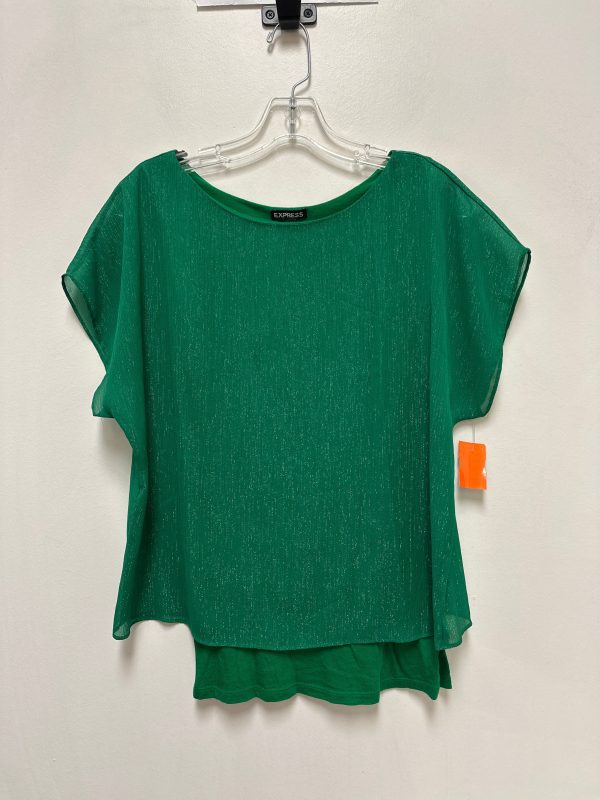 Top Short Sleeve By Express In Green, Size: M For Sale