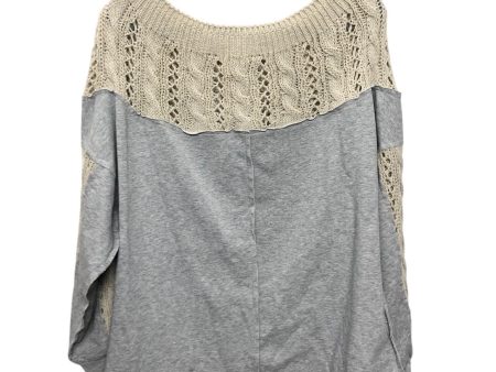 Top Ls By Clothes Mentor In Grey & Tan, Size:M Discount