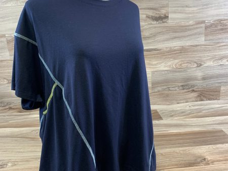 Athletic Top Short Sleeve By Lou And Grey In Navy, Size: L For Discount