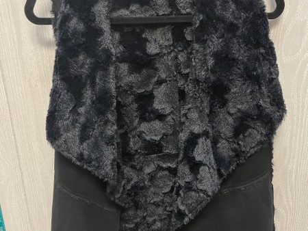 Vest Faux Fur & Sherpa By Davi & Dani In Black, Size: S For Cheap