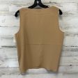 Top Sleeveless Designer By St John Knits In Brown, Size: M on Sale