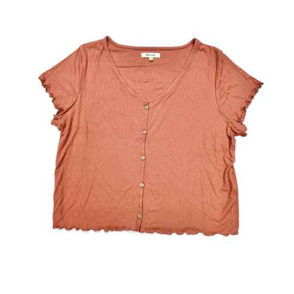 Top Short Sleeve By Madewell In Orange, Size: Xxl Online