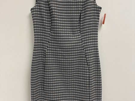 Dress Casual Midi By Calvin Klein In Black & White, Size: M For Discount