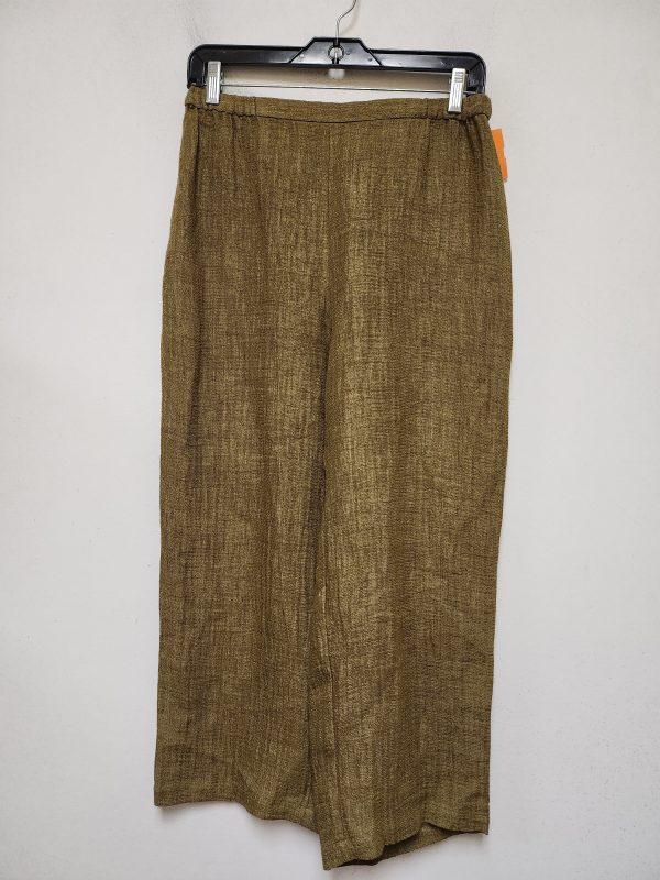 Pants Linen By Eileen Fisher In Green, Size: 4 Online now