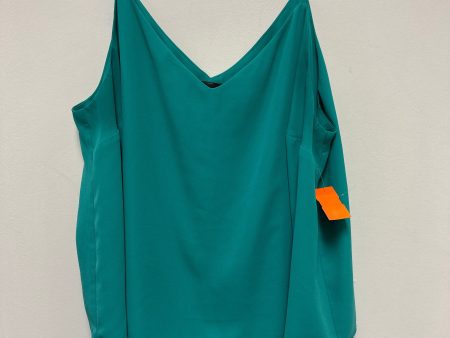 Top Sleeveless By Halogen In Green, Size: 2x Online now