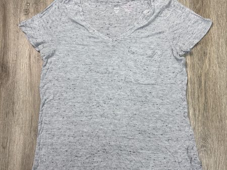 Top Short Sleeve By Mossimo In Grey, Size: M For Sale