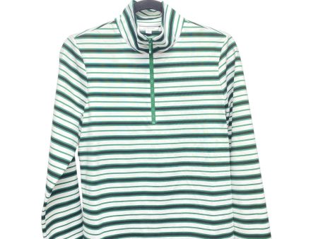 Athletic Top Long Sleeve Collar By Chicos In Striped Pattern, Size: S Discount