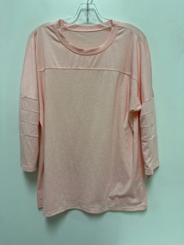 Top Short Sleeve By Clothes Mentor In Pink, Size: Xl For Sale