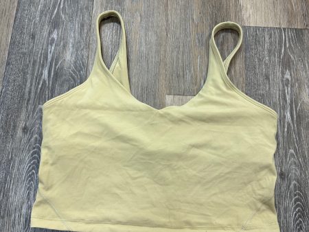 Athletic Bra By Lululemon In Yellow, Size: 12 Online now