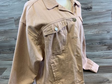 Jacket Denim By Forever 21 In Peach, Size: S Cheap