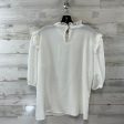 Top Short Sleeve By Calvin Klein In White, Size: Xl Online Sale