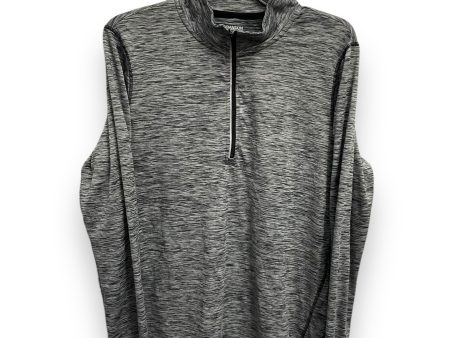 Athletic Top Long Sleeve Collar By Danskin In Grey, Size: L Online now