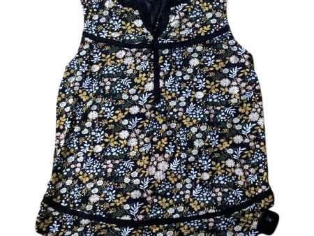 Top Sleeveless By Lucky Brand In Black & Yellow, Size: S Fashion