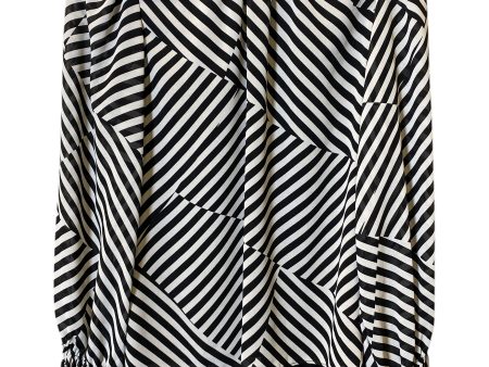 Top Long Sleeve By Worthington In Black & White, Size: L on Sale